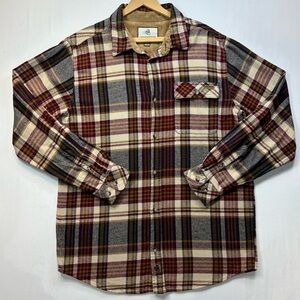 Legendary Whitetails Men's Plaid Shirt - Large Tall 100% Cotton